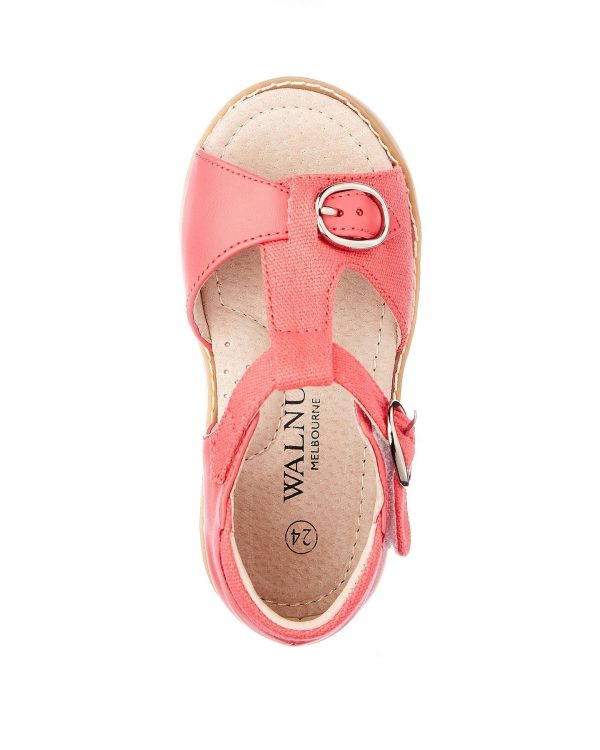 Walnut Rocket Canvas Sandal in Coral Supply