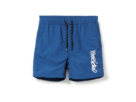 Mossimo Boys Moss Script Beachshort - Rich Blue Online now