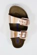 Women s Arizona Sandal - Metallic Copper Leather Cheap