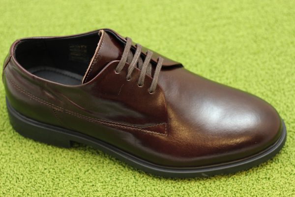 Mens Linea Derby Oxford - Brown Leather Discount