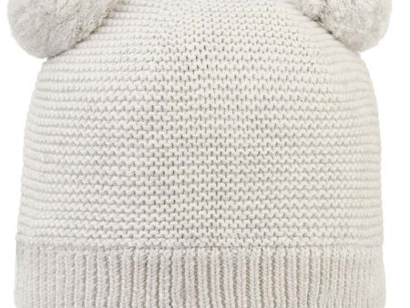 Toshi Oganic Beanie Snowy - Pebble (Size NB-2) Online Hot Sale