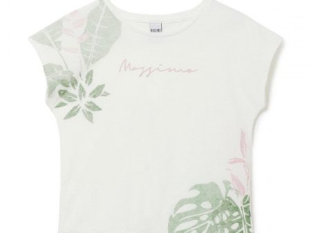 Mossimo Girls Azalea Curve Tee - White Online now