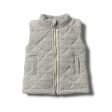 Wilson & Frenchy Grey Fleck Quilted Vest Sale