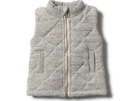 Wilson & Frenchy Grey Fleck Quilted Vest Sale