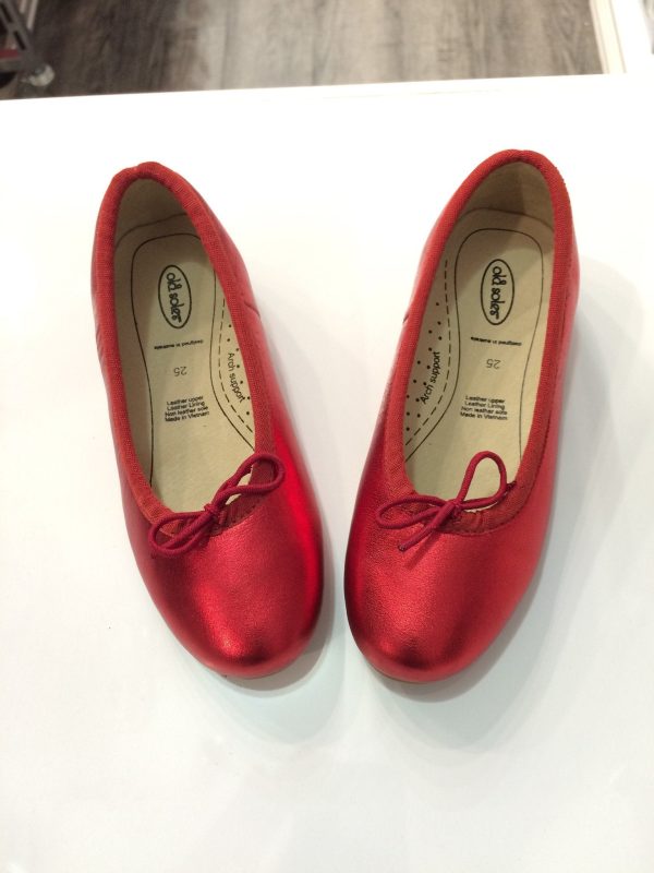 Old Soles Brulee Shoe in Red Foil Hot on Sale