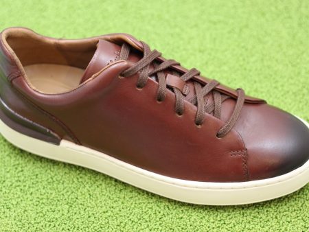 Men s Court Lite Lace Sneaker - Tan Leather Cheap