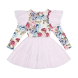 Rock Your Kid Lena L S Circus Dress - Floral (Size 2-7) on Sale