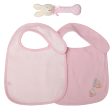 Marquise 2 Pack Bib & Bunny Toy in Pink Online