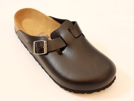 Women s Boston Clog - Black Leather Discount