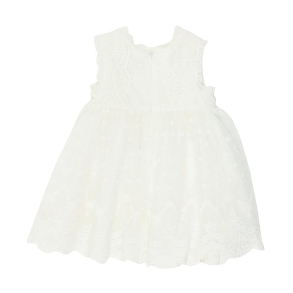 Bebe Sleeveless Lace Dress Ivory- XS18-818IV Supply