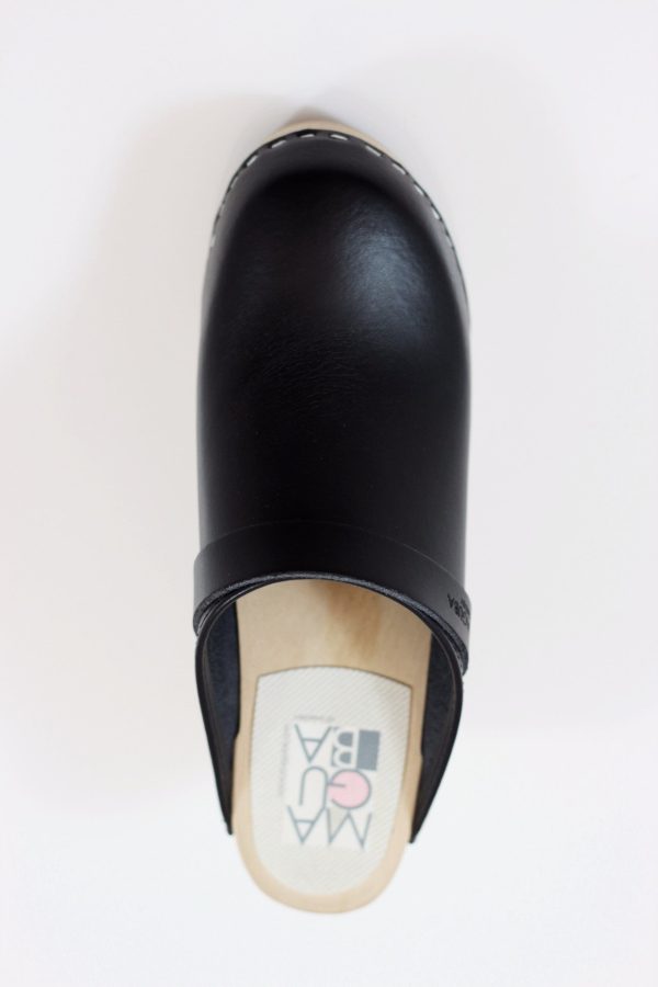 Women s Stockholm Clog - Black Leather For Discount