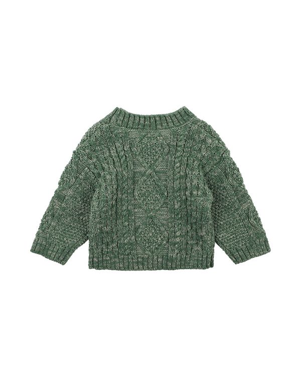 Bebe Scout Green Cable Jumper - Green Oat (Size 00-5) For Sale