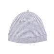 Bebe Australiana Stripe Beanie in Grey Stripe on Sale