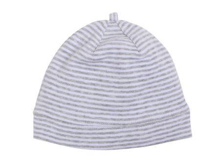 Bebe Australiana Stripe Beanie in Grey Stripe on Sale